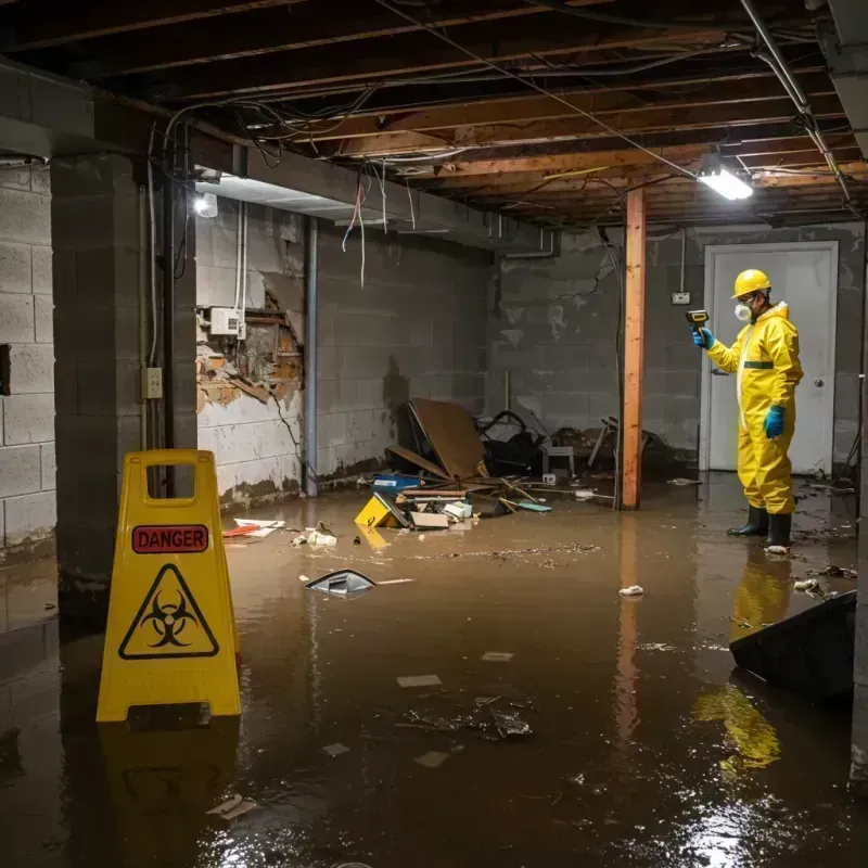 Flooded Basement Electrical Hazard in Kilmanagh, MI Property